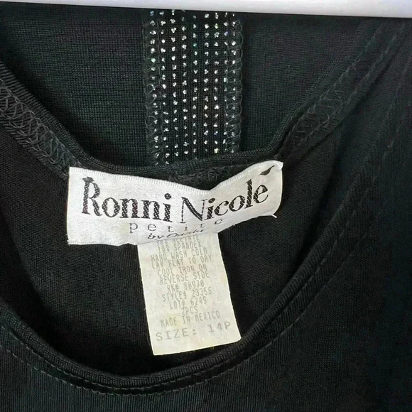 Vintage Ronni Nicole Petite by Ouida- Maxi Dress with Sparkle Jacket- 14 Petite - Picture 4 of 10